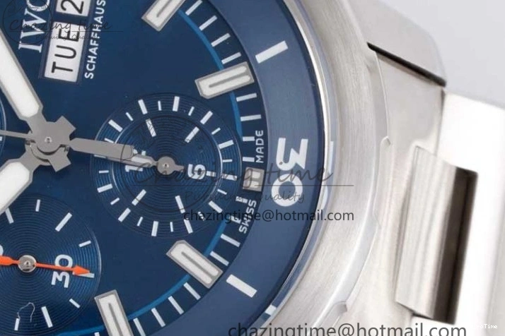 MIROTIME 1218 Aquatimer Chrono SS V6SF 1:1 Best Edition Blue Dial on SS Bracelet A Modern 7032